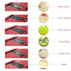 Cooking Slicer & Cutter With Adjustable Stainless Steel Blades.