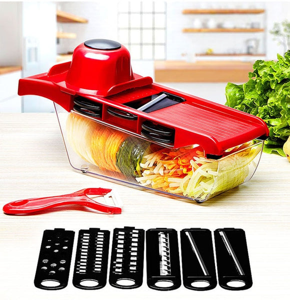 Cooking Slicer & Cutter With Adjustable Stainless Steel Blades.