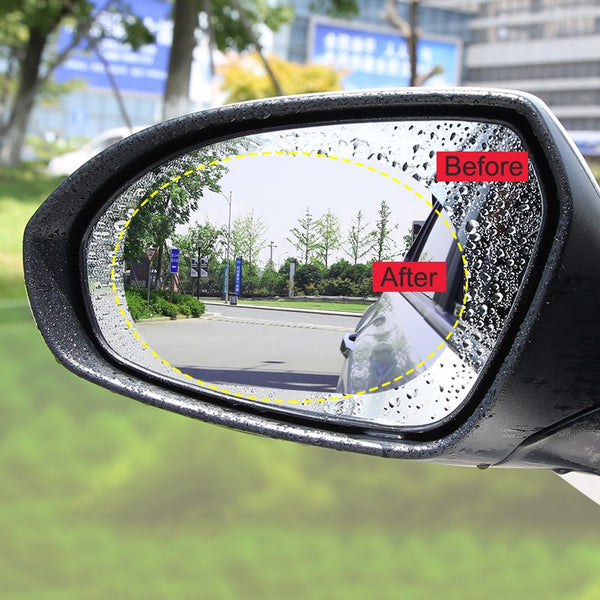 2 Pieces Rainproof Stickers for Rear-view Mirror